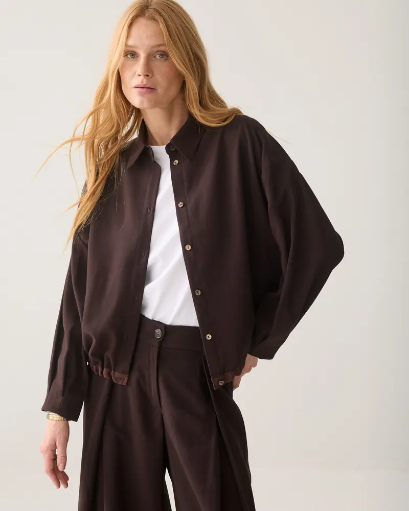 Blouse met tunnelkoord