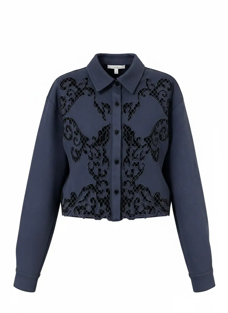 Blouse Noa Suedine | Winter Indigo