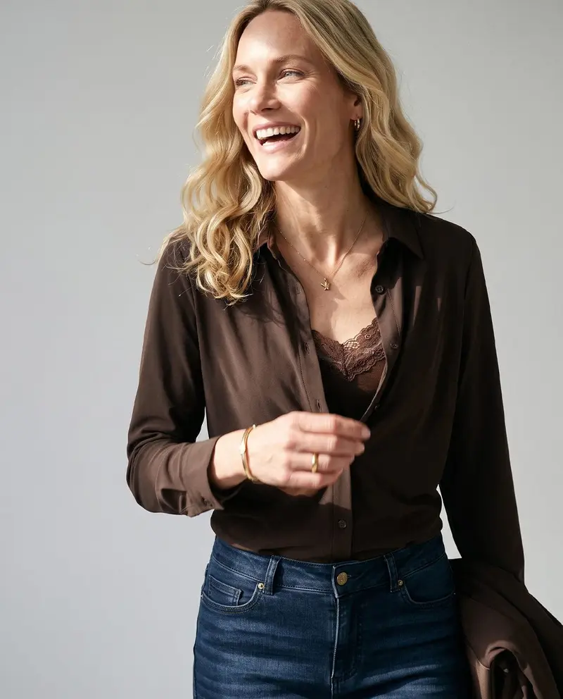 Blouse Perfecte Travel | Soft Cacao