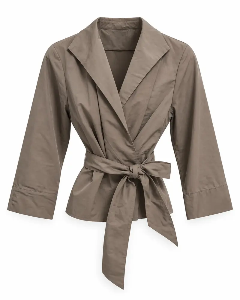 Blouse side wrap IV.03 Cashew