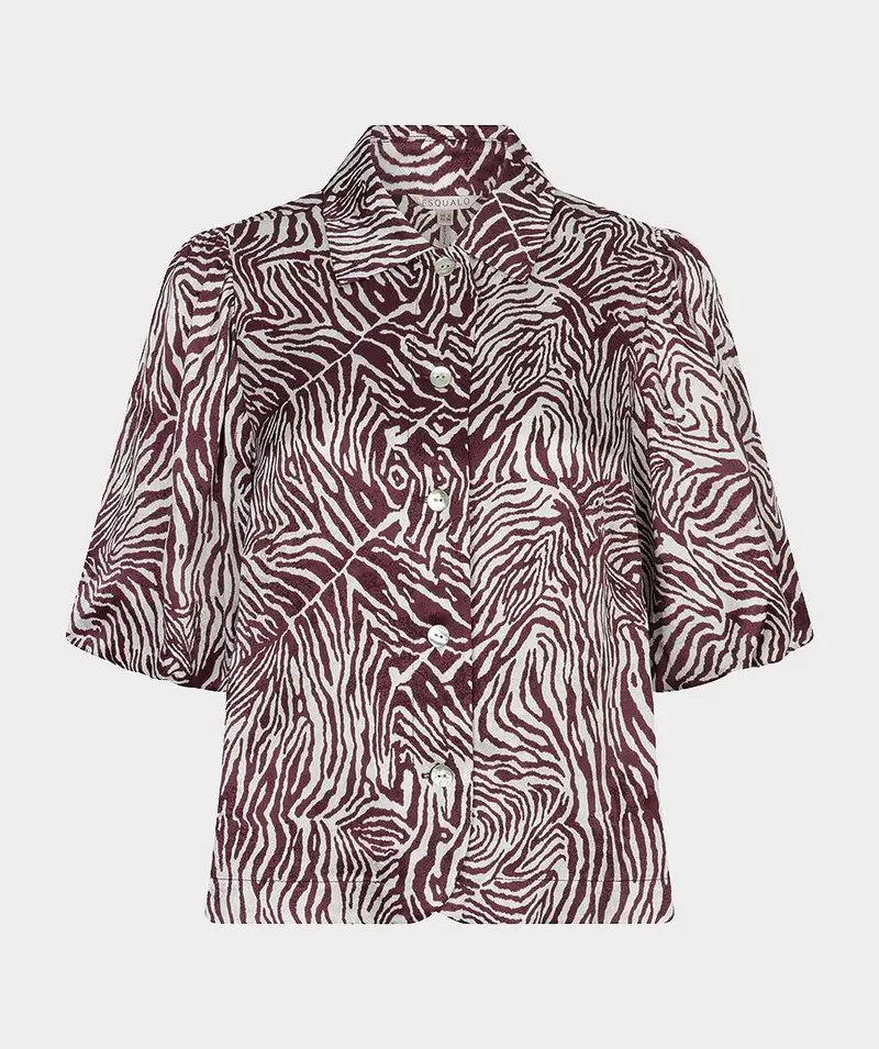 Blouse wide s/slve Zebra