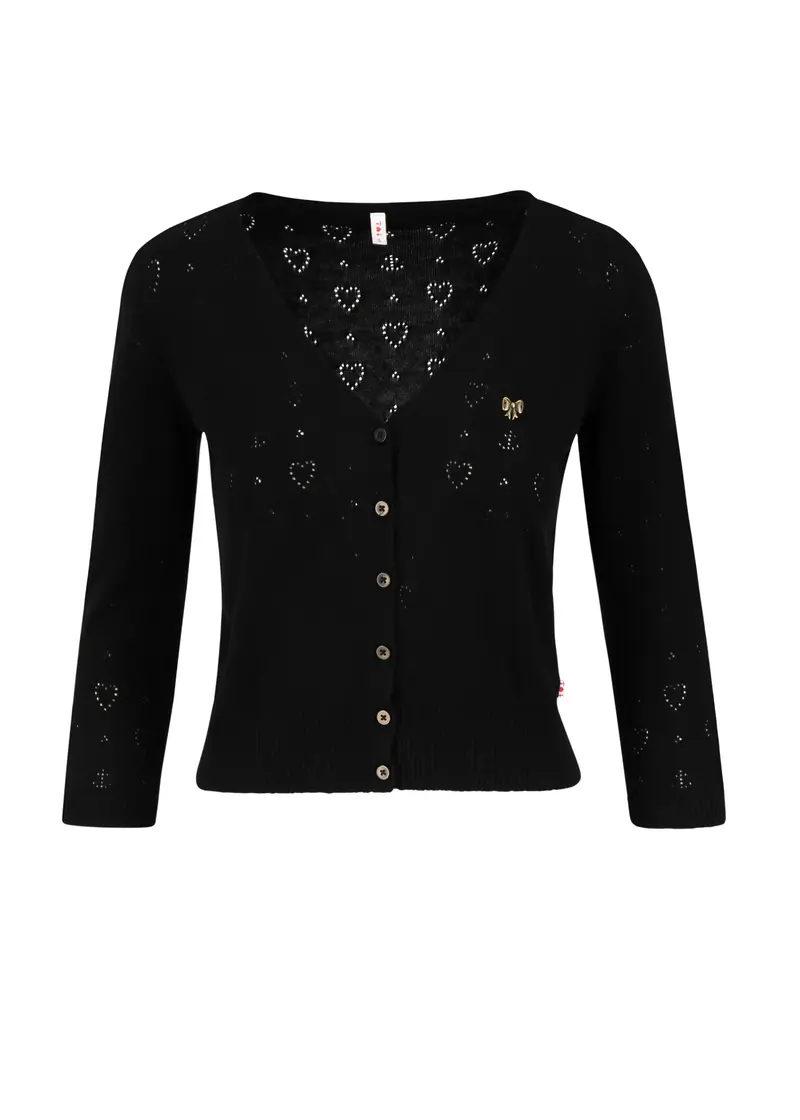 Blutsgeschwister Cardigan V-Neck Kruz Black