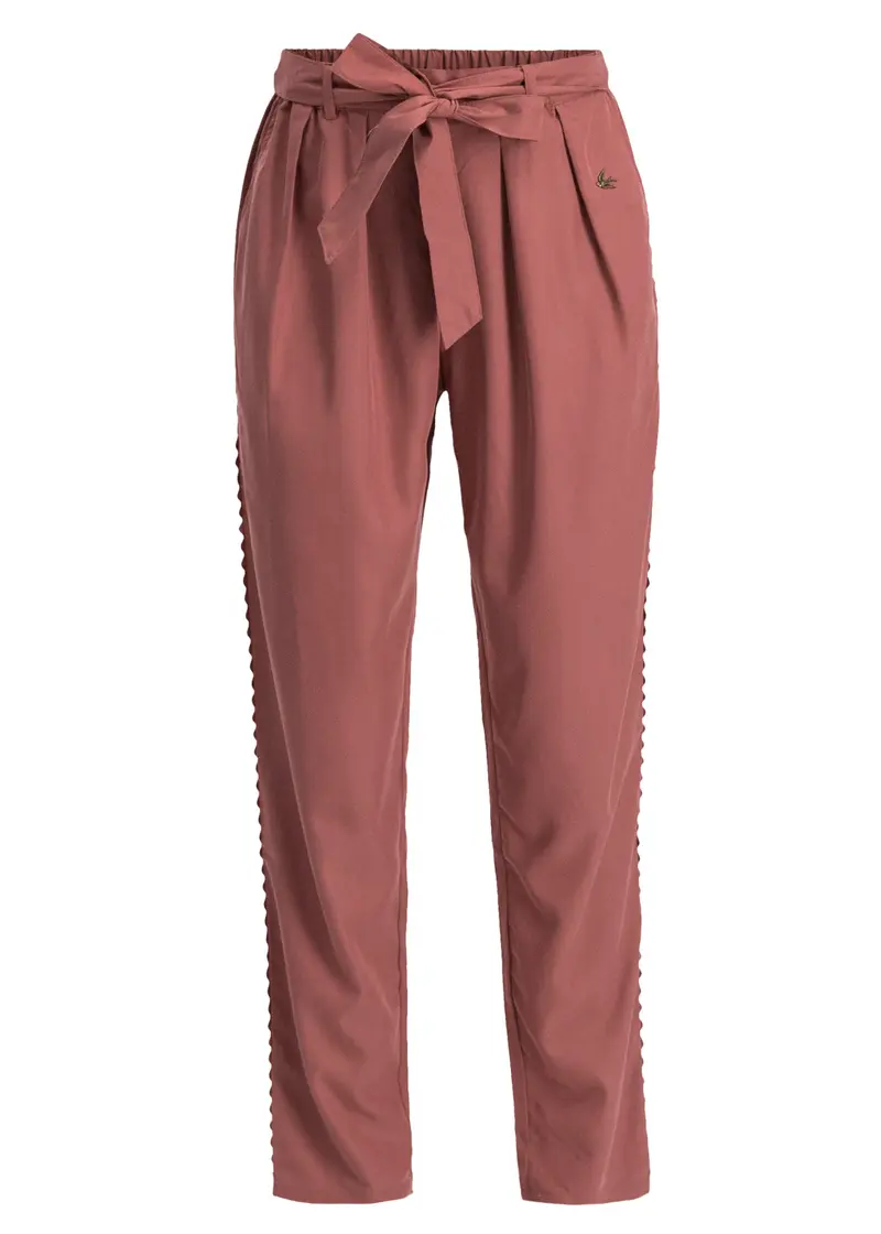 Blutsgeschwister Logo Woven Trousers Brown Rosewood Brown