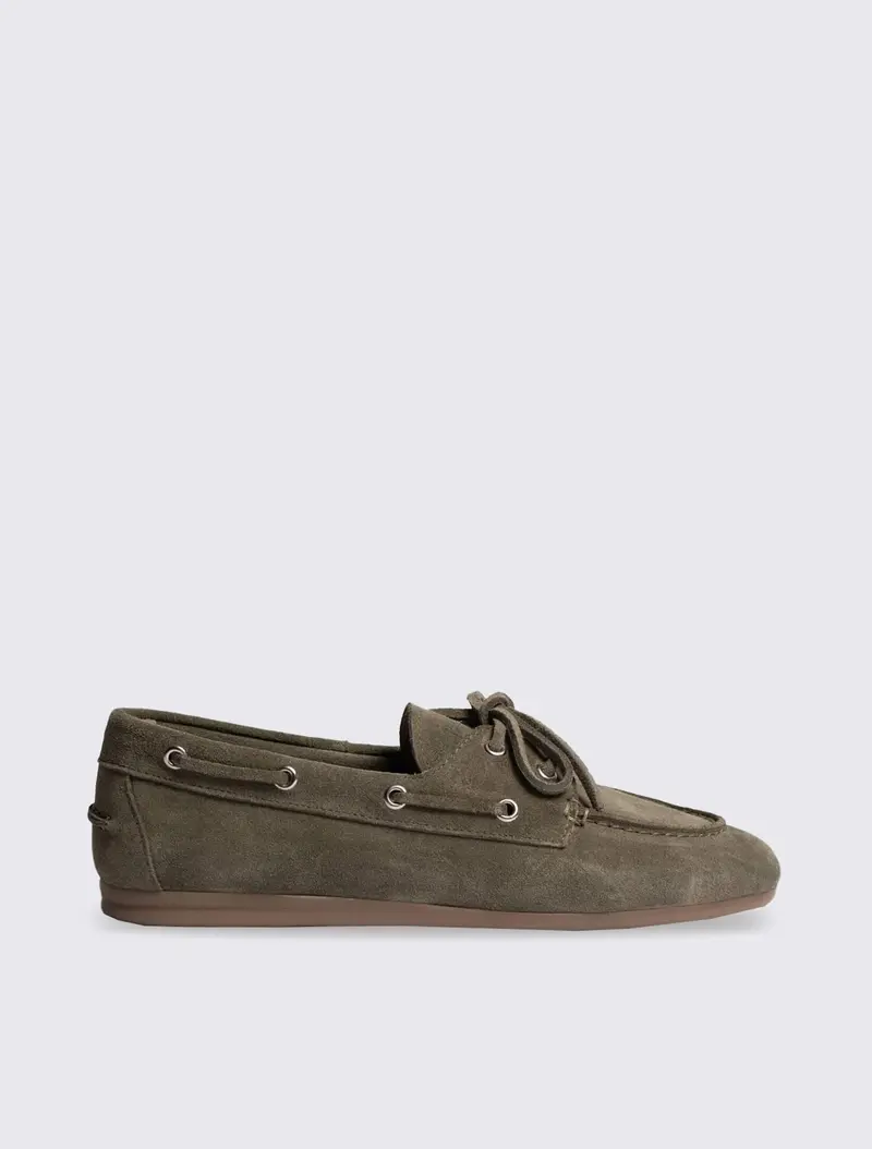 Boat Loafer Brushed Suede