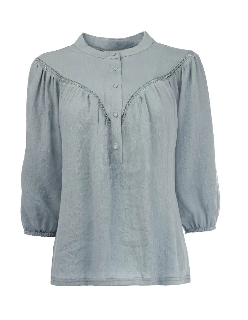 Bobin 3/4 Linnenlook | Dusty Blue