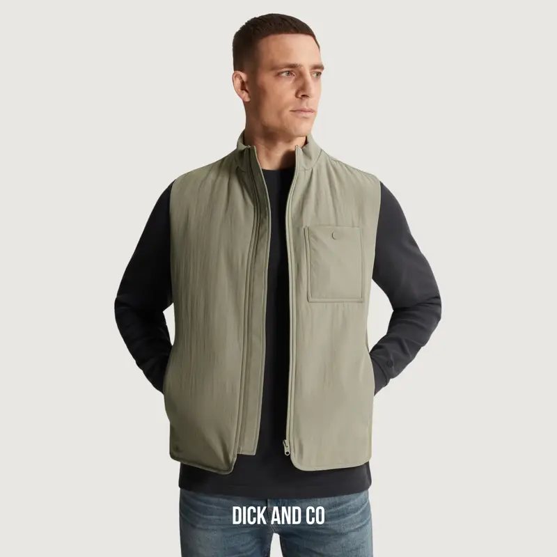 Bodywarmer met ritssluiting