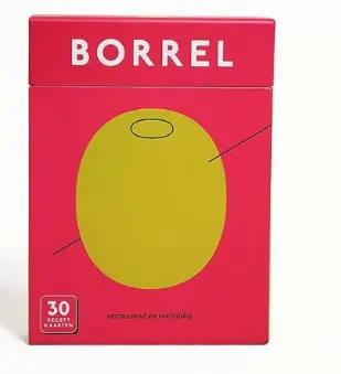 Boek borrel 30 receptkaarten