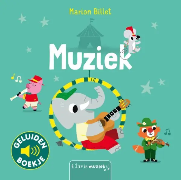 Boek geluidenboekje muziek