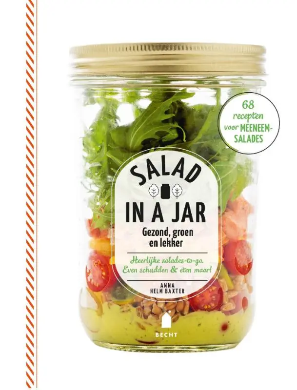 Boek salad in a jar