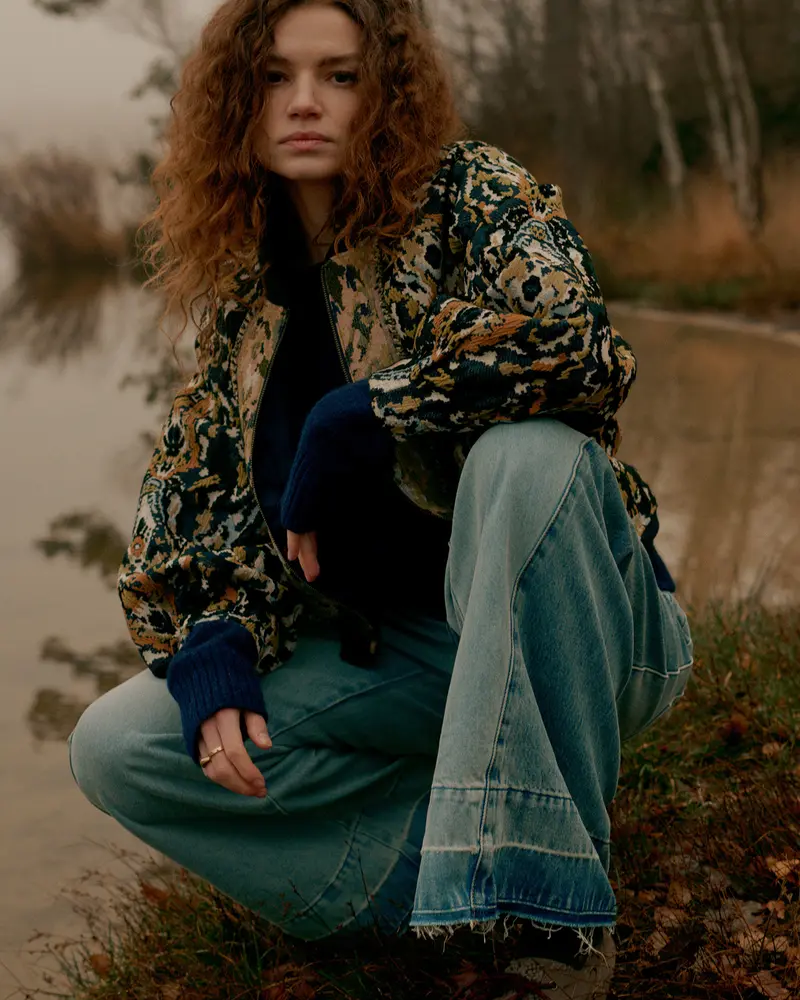 Bomber van jacquard