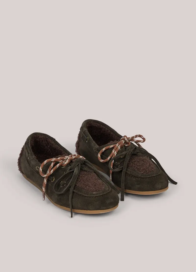 Bootschoen met teddyvoering