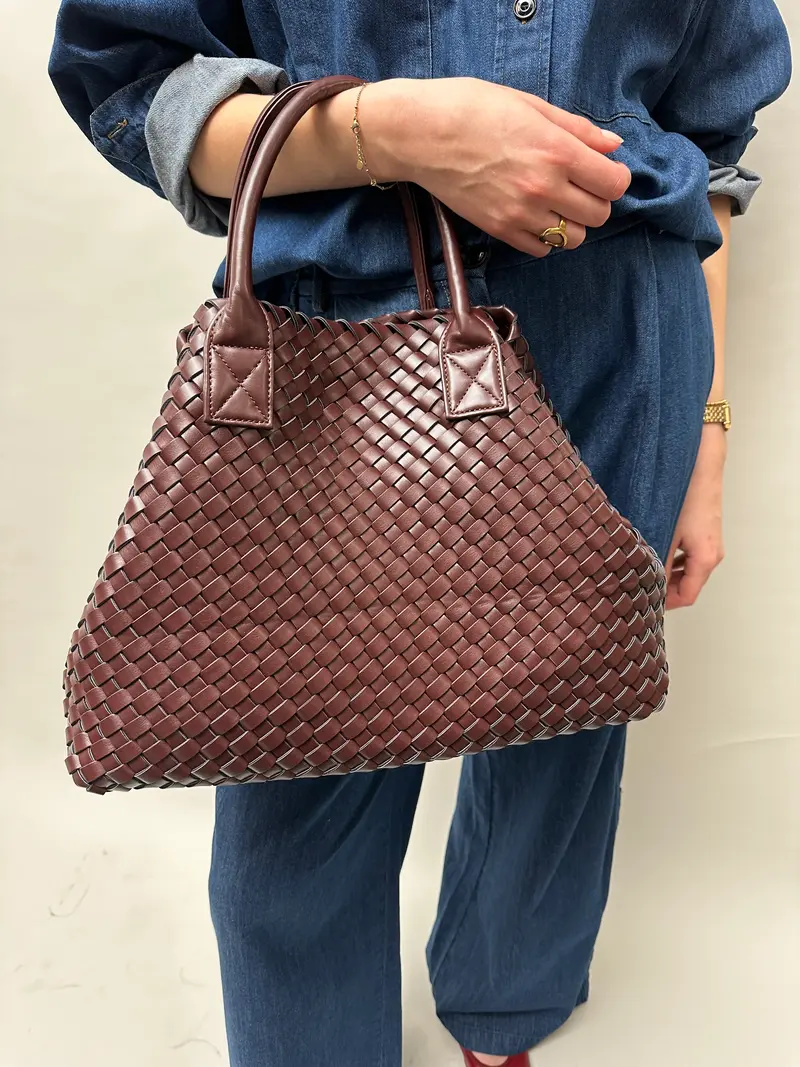 Bow 19 Mia bag square burgundy