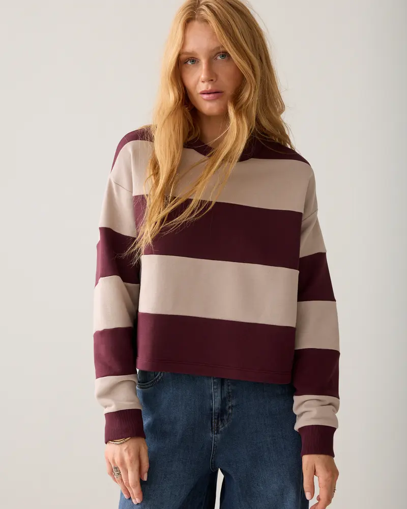 Boxy sweatshirt rugby