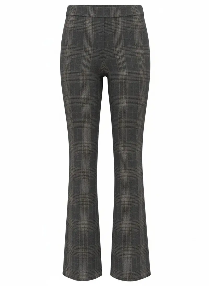 Broek Aleyna Knitted Check | Grey