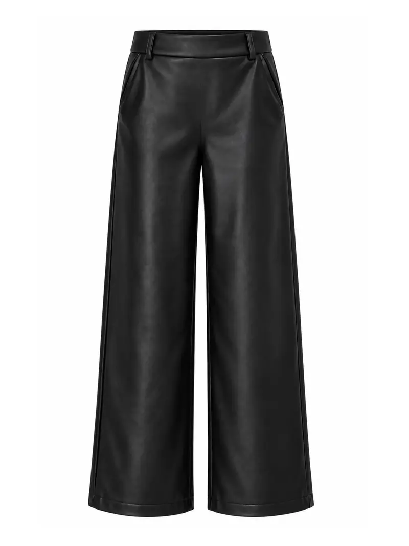 Broek Sarah Leather Zwart