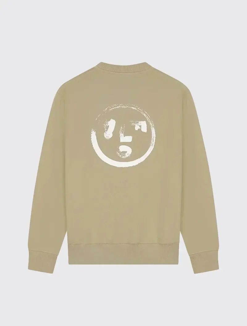 Brushstroke Face Crewneck