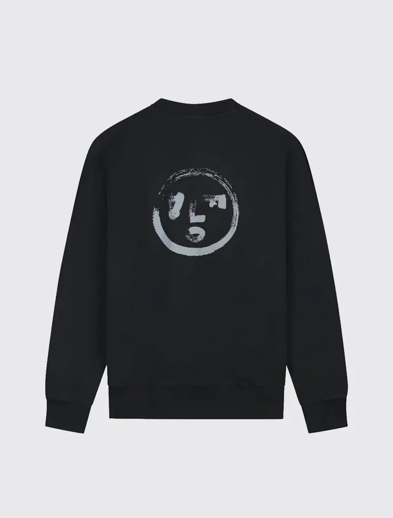 Brushstroke Face Crewneck
