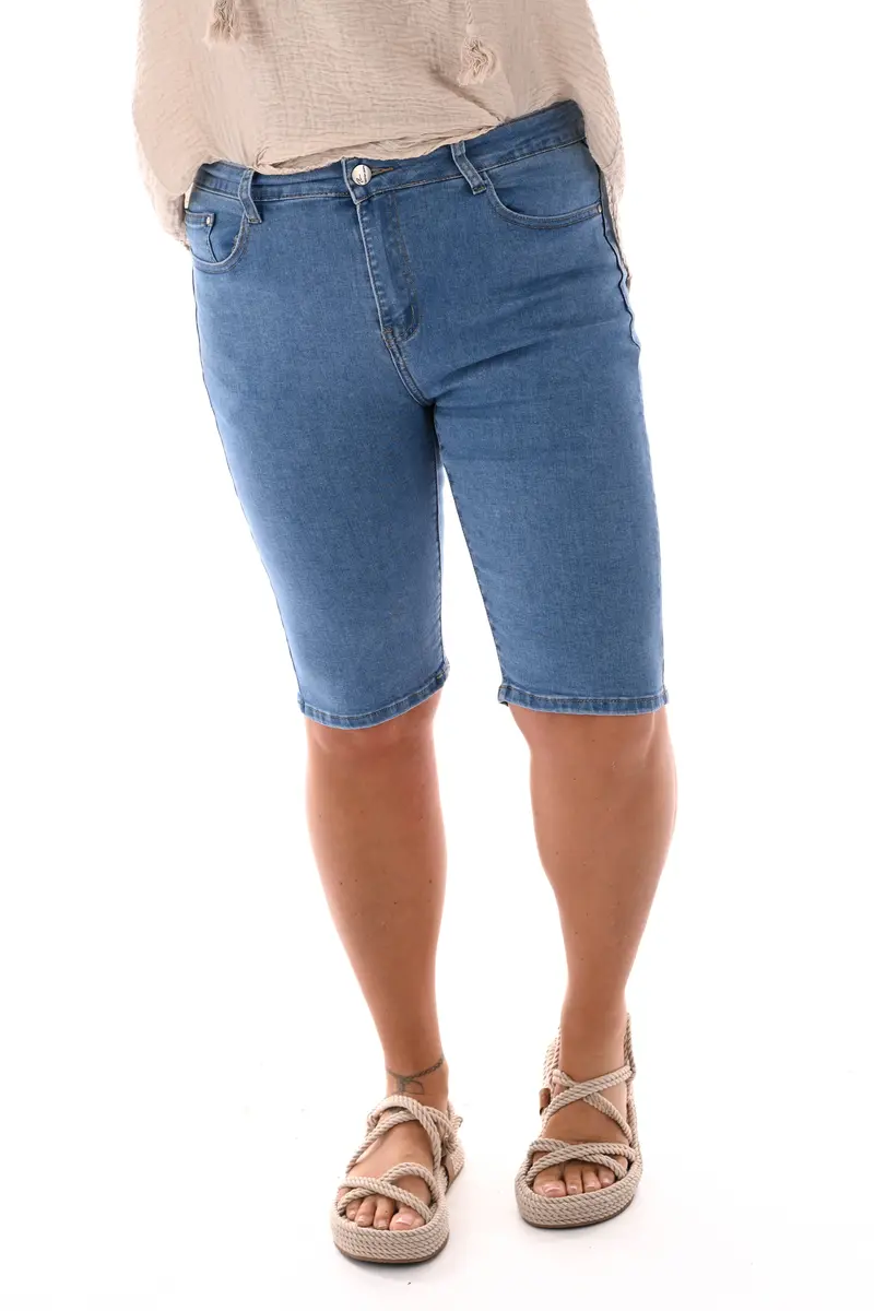 BS jeans bermuda blauw