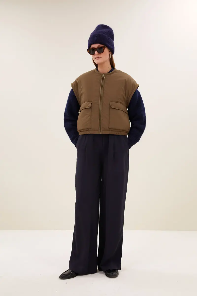 By-Bar gio sleeveless jacket hazel