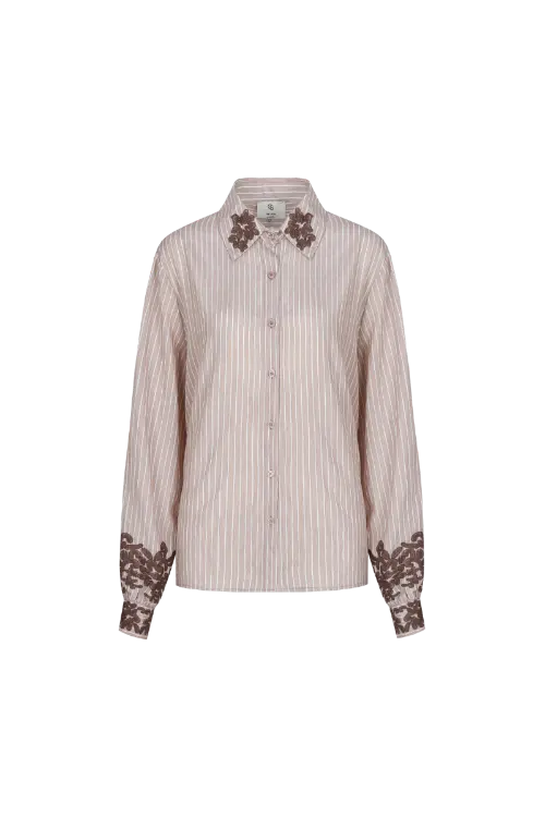 C&S The Label blouse lamilla bruin