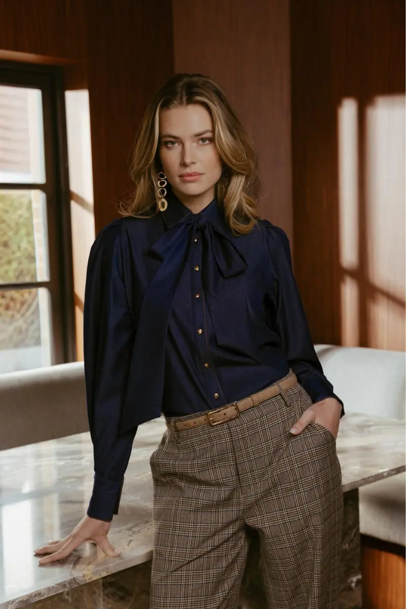 C&S THE LABEL blouse lange mouw