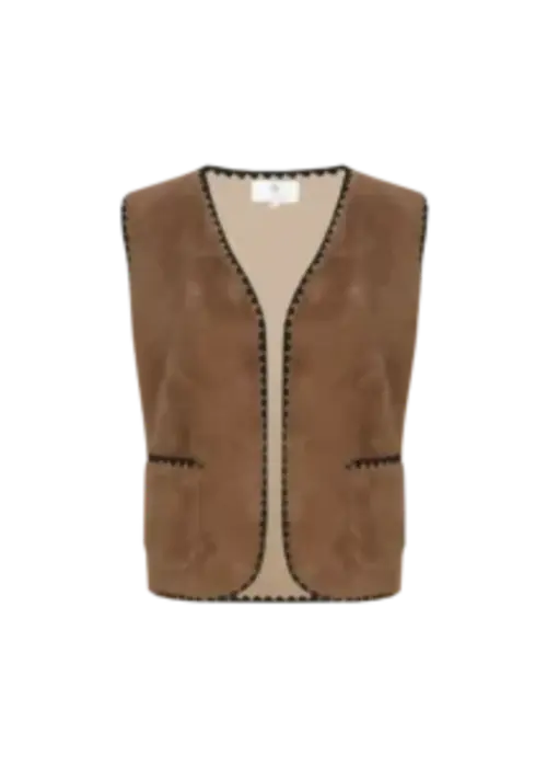 C&S The Label gilet glenn bruin