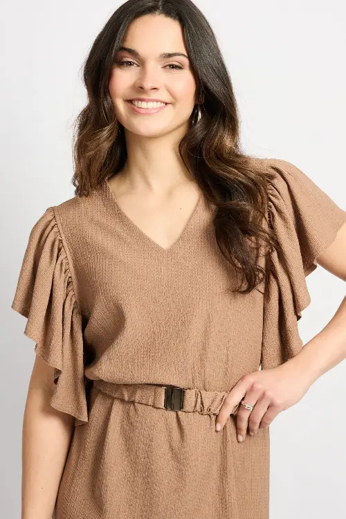 C&S The Label jurk daisy latte