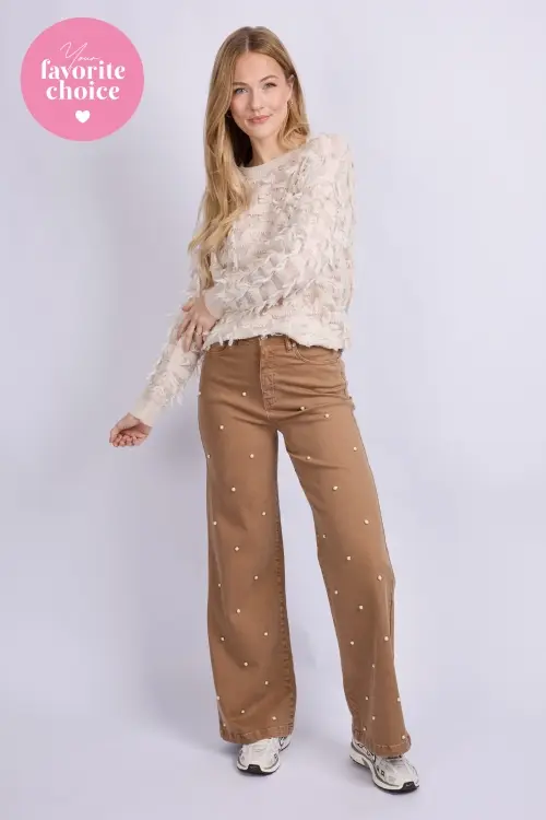 C&S The Label parisa jeans bruin