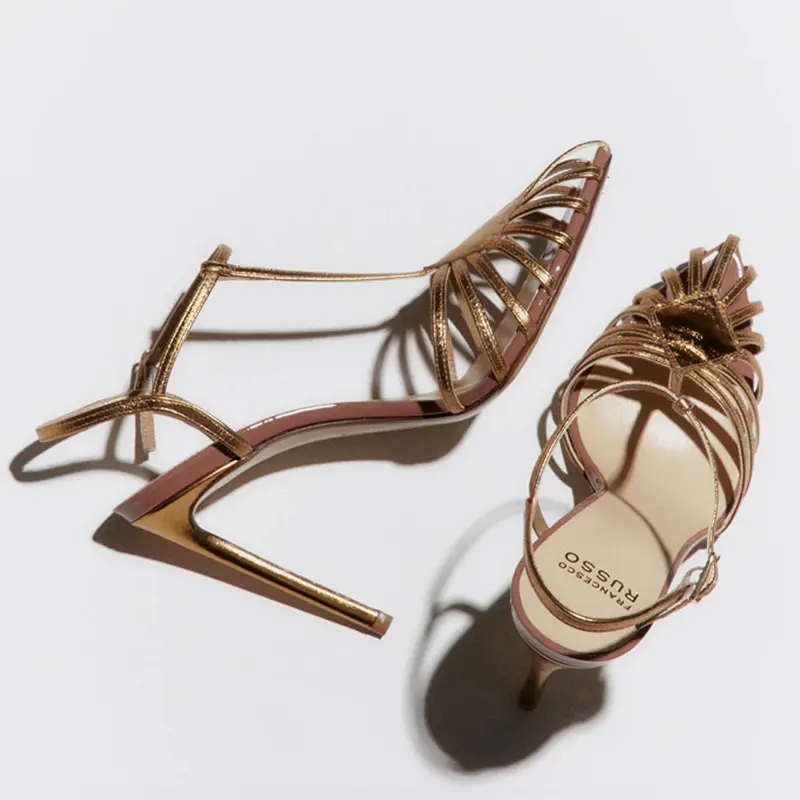 Cage Sandal Old Gold