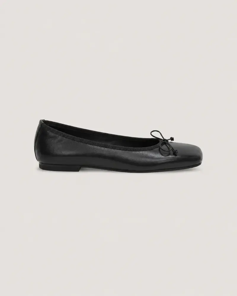 Cara Rosa | Olly Ballerina Nappa Leather Black