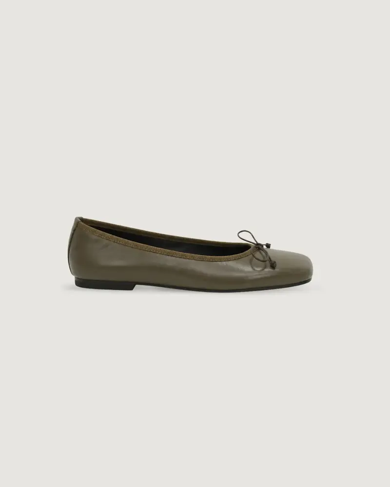 Cara Rosa | Olly Ballerina Nappa Leather Khaki