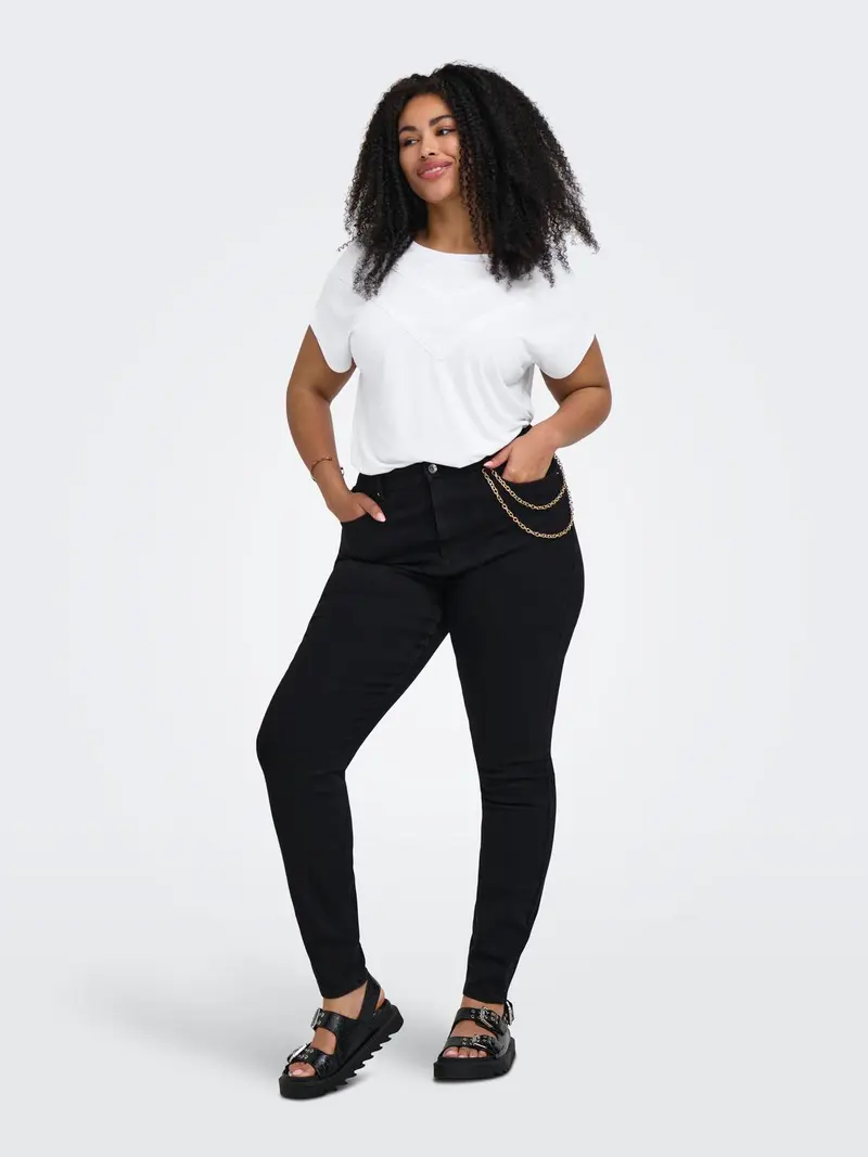 CARCORAL CAPSLEEVE O-NECK TEE