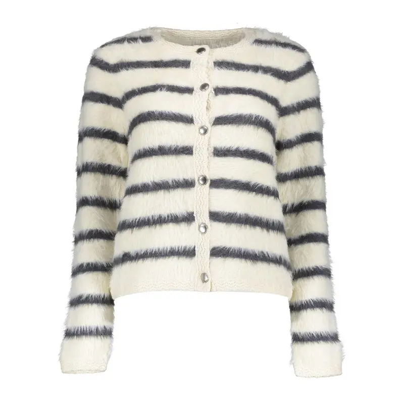 Cardigan stripe hairy