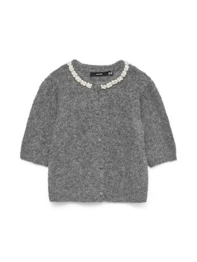 Cardigan vmocean 10334965 Medium grey melange
