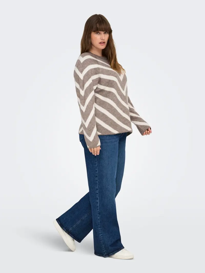 CARELIZA L/S V-NECK PULLOVER KNIT