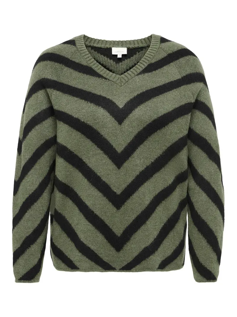 CARELIZA L/S V-NECK PULLOVER KNIT