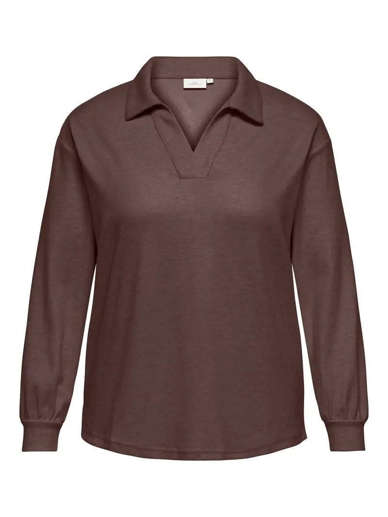 CARGRETCHEN LS POLOCOLLAR BLOUSE