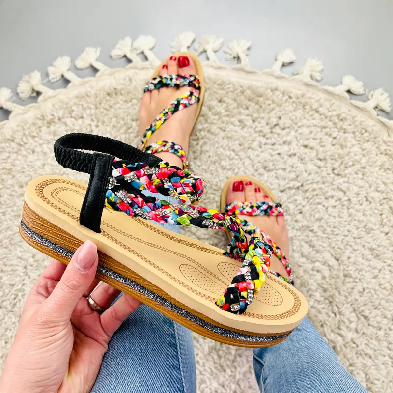 Carina Black Slipper