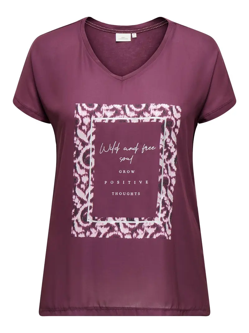 CARKETTY LIFE SS V-NECK MIX TEE JRS