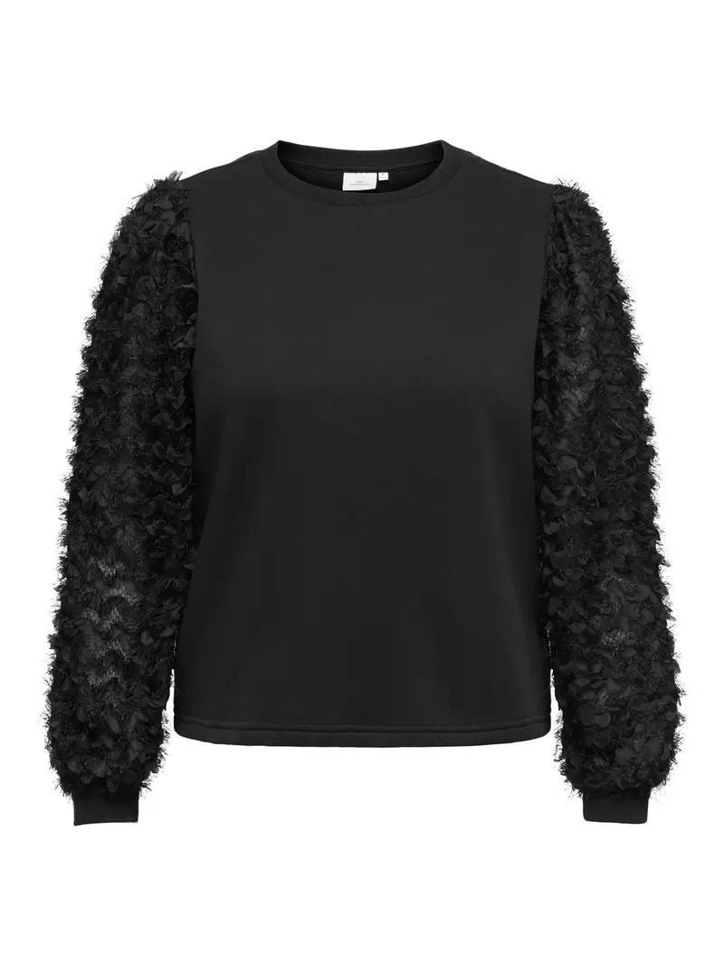 CARLAVIN L/S O-NECK MIX SWEAT