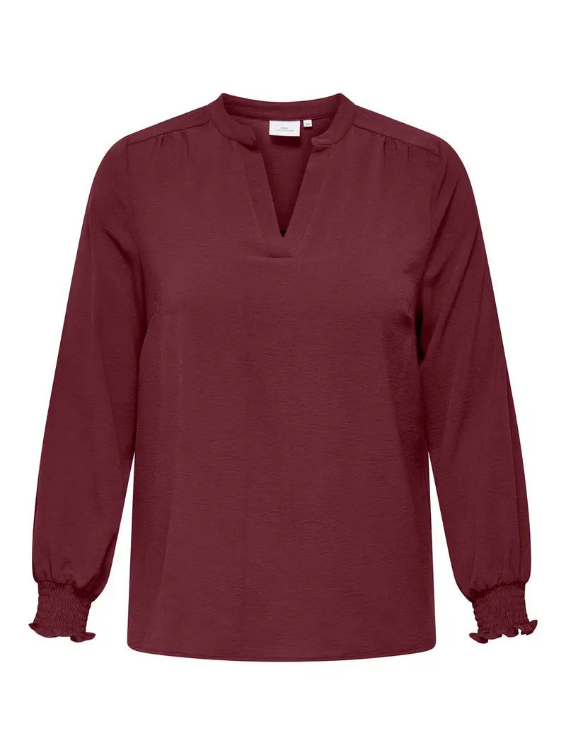 CARMETTA LIFE V-NECK LS TOP