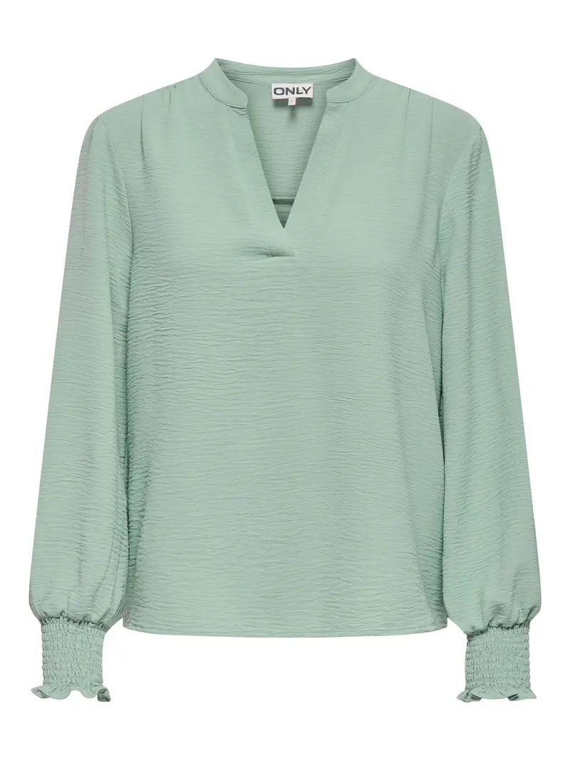 CARMETTA V-NECK LS TOP