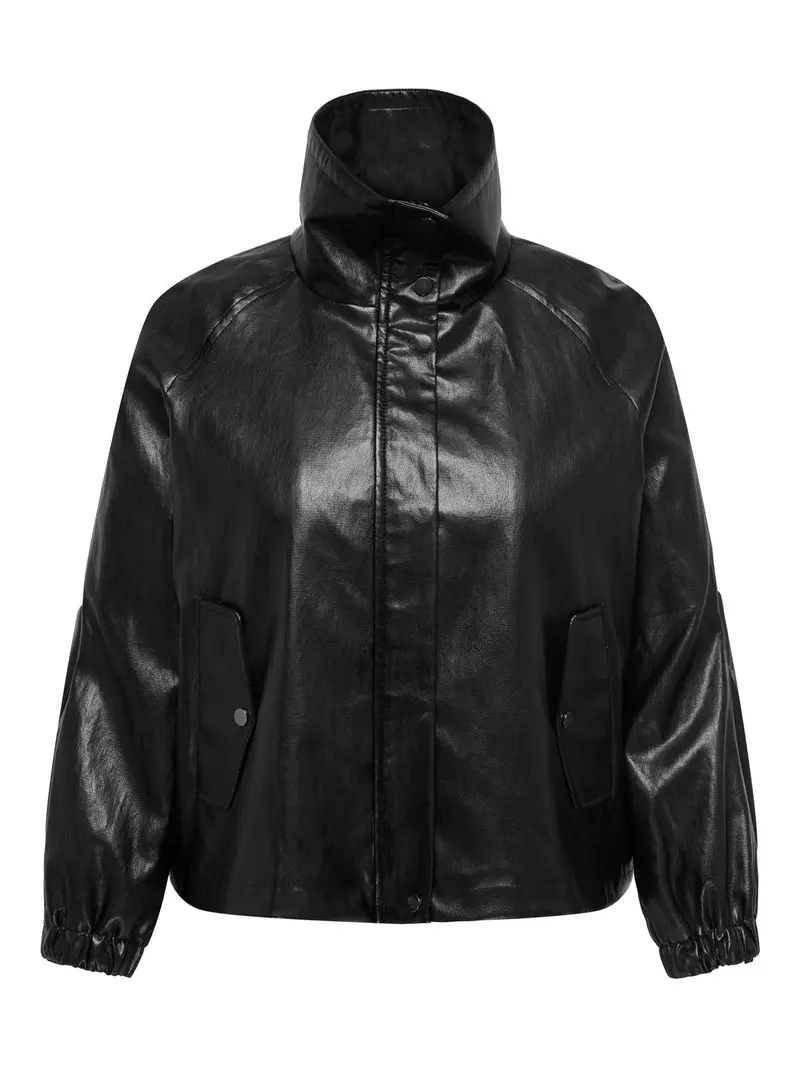 CARMINI FAUX LEATHER JACKET
