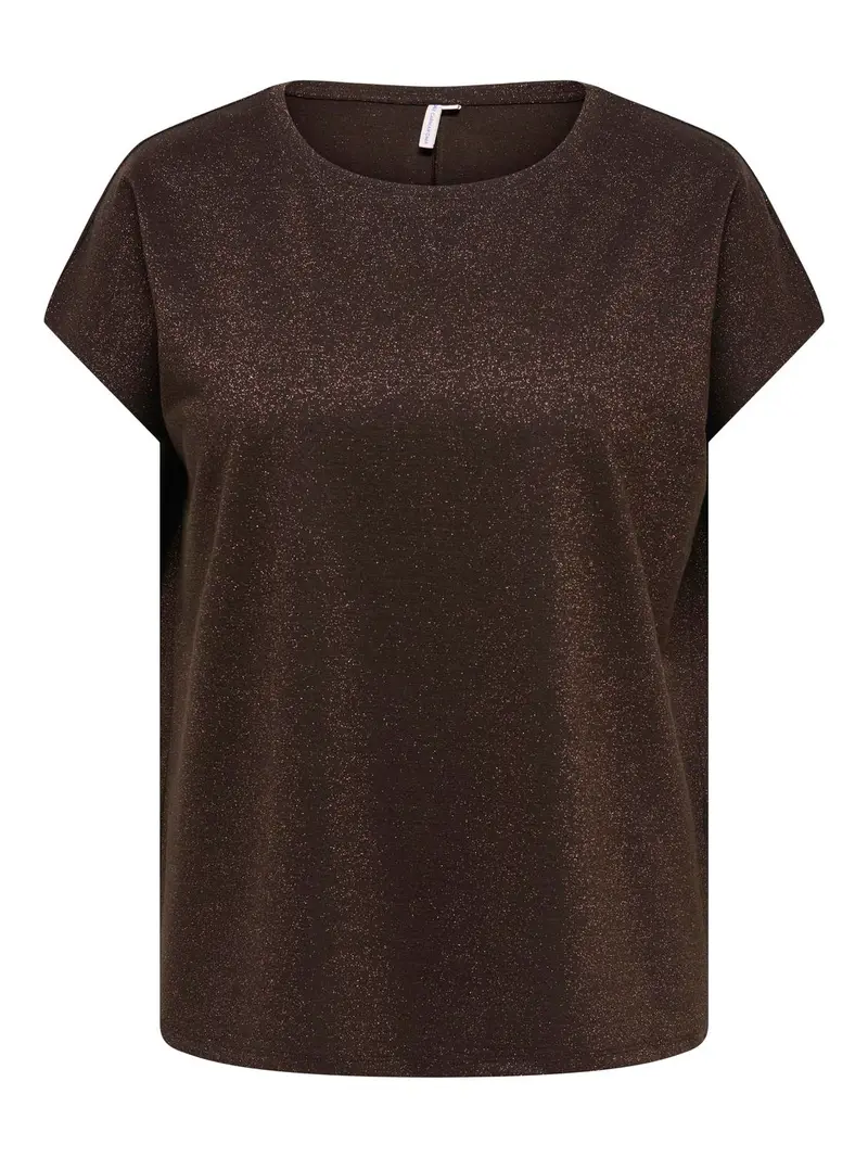 CARMOSTER GLITTER S/S TOP CUR