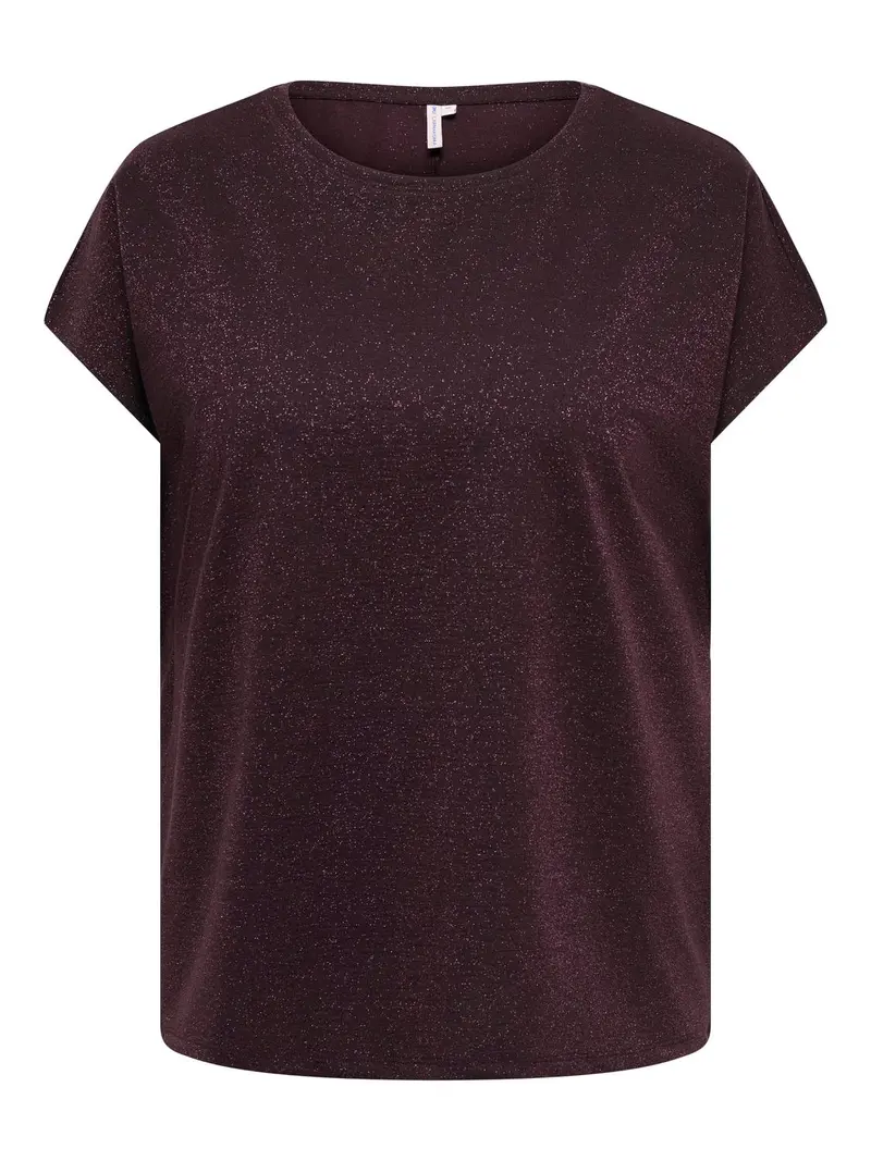 CARMOSTER GLITTER S/S TOP CUR