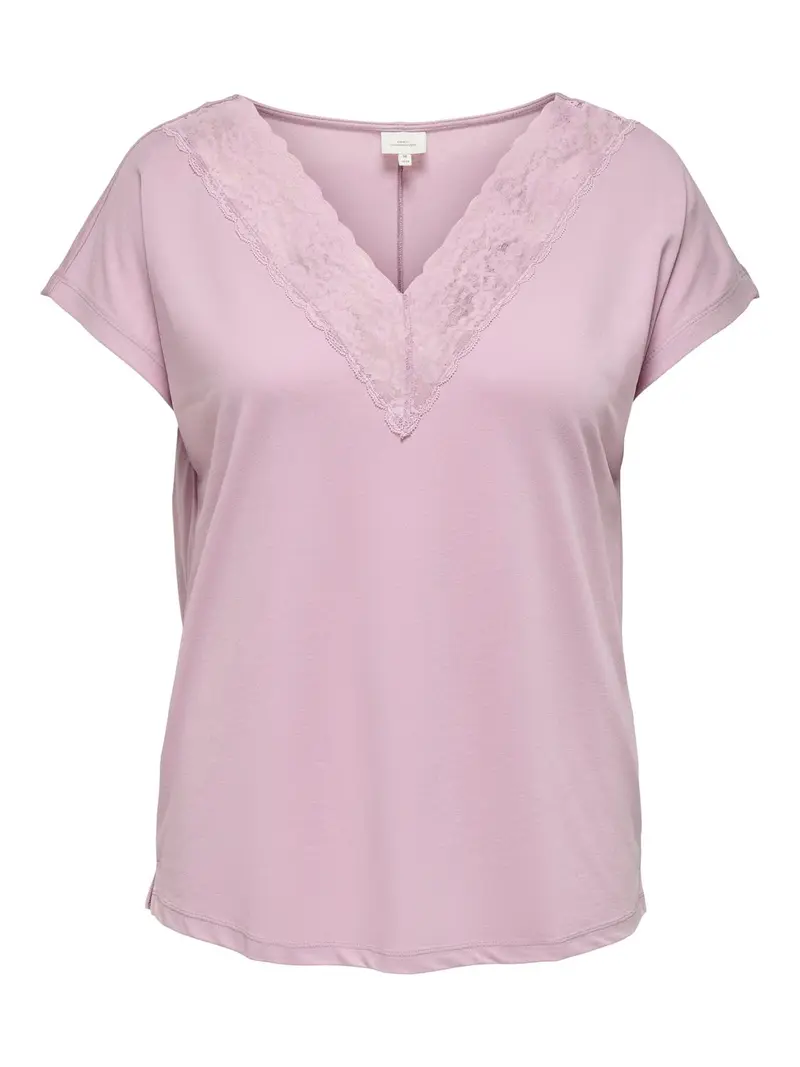 CARNICKY LIFE CAPSLEEVE V-NECK TOP JRS