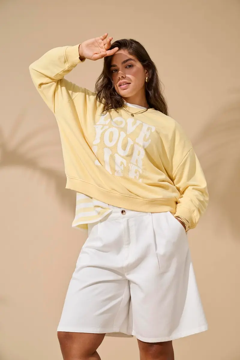 CARSANDY L/S O-NECK PRINT STUD CUR