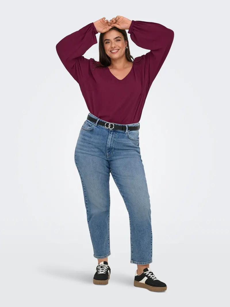 CARSELASI LS V-NECK TOP