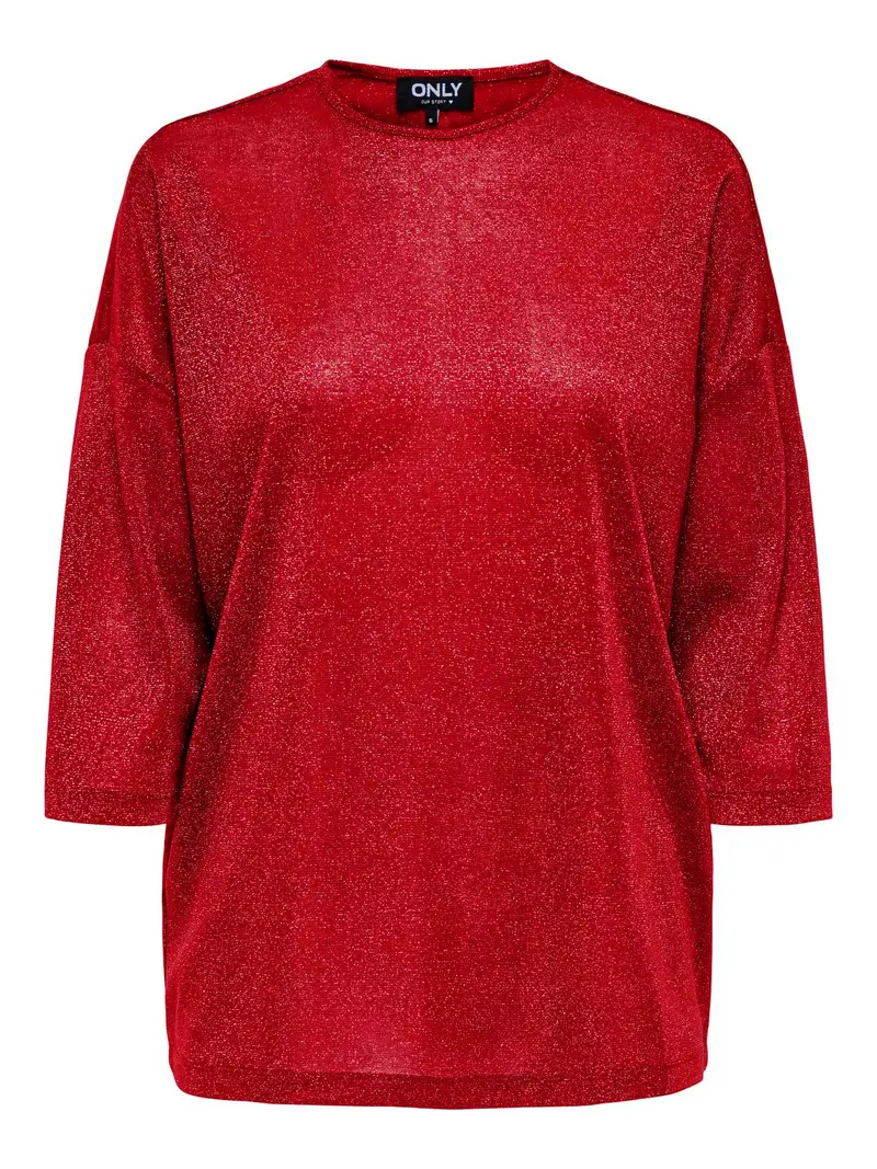 CARSILVERY GLAMOUR LUREX 3/4 TOP CUR