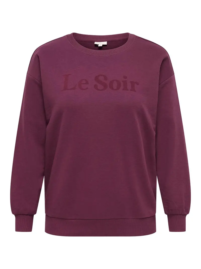 CARVIOLETTA L/S O-NECK PRINT SWEAT
